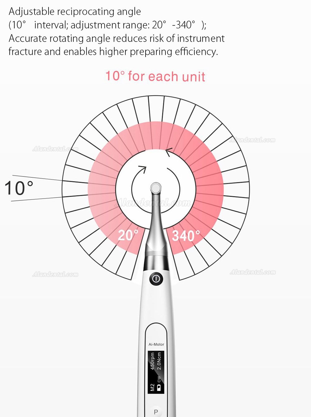 Woodpecker Ai-Motor Dental Endo Motor Apex Locator Brushless Cordless